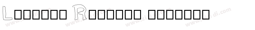 Lazydog Regular otf字体转换